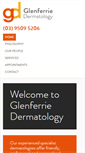 Mobile Screenshot of glenferriedermatology.com